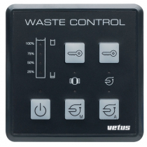 VETUS Waste Water System Control Panel 12 and 24V