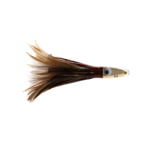Zuker ZF Feather Trolling Tuna Lure 6in ZF11 Brown/White/Brown