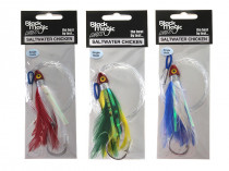 Black Magic Saltwater Chicken Feathered Game Lure - Single Hook