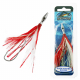 Williamson Flash Feather Rigged Tuna Lure 5in Red White