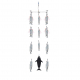 H2O Pro Dredge 12in Mylar Witch with Tuna Chaser and Ballyhoo Strips