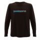 Shimano Standard Mens Long Sleeve Shirt Black