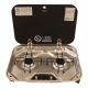 Dometic 2 Burner Gas Stove with Glass Lid