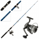 Sea Harvester 4000 Light Spinning Kids Combo Blue 4ft 6in 8-10kg 2pc