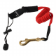 Nylon Coiled Paddle Leash with Detachable Buckle