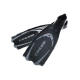 Cressi Pluma Full Foot Dive Fins Black/Silver