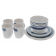 Campfire Melamine 16-Piece Dinner Set Blue Moon