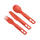 Sea to Summit Passage Cutlery Set 3-Piece Spicy Orange