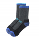 Black Shag Merino Winter Crew Socks Black/Blue