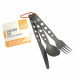 Kiwi Camping Hard Anodised Aluminium Cutlery Set