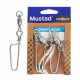 Mustad Demon DLSS04 Stainless Steel Ball Bearing Swivel with Coastlock Snap