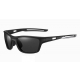 Pacific Polarised Spax Sunglasses Satin Black Frame Grey Lens