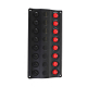Wave LED Switch Panel incl Circuit Breakers 8 Way