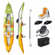 Aqua Marina Betta Leisure 2 Person Inflatable Kayak with Paddle 13ft 6in