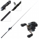 Shimano Curado 200HG K Blackout Engetsu OH Baitcaster Slow Jig Combo 6ft 6in 10-20lb 2pc