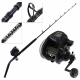 Shimano Forcemaster 9000A Status Blue Water Bent Butt Deep Drop Electric Game Combo 5ft 6in 22-36kg 2pc