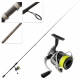 Okuma Safina 4000 Altera Canal Spin Combo with 20lb Braid 8ft 3-15g 2pc