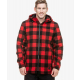 Swanndri Mens Hudson Wool Hoodie Red/Black Check