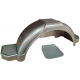 Trojan Plastic Mudguard 14in Silver - new, crack in unit.