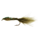 Black Magic Damsel Nymph Vinyl Rib Trout Fly Olive B12 3cm