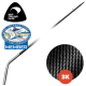 Kilwell NZ Stiff 3K Carbon Outrigger Pair with Bent Base 4.6m
