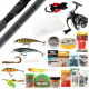 Shimano Miravel 2500 HG Blackout Canal Fishing Package 8ft 2in 4-10lb 2pc