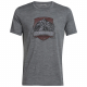 Icebreaker Merino Tech Lite Mens T-Shirt Everest Crest Dark Grey 2XL