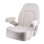 V-Quipment Seaman Helm Seat with Flip-Up Squab Pure White