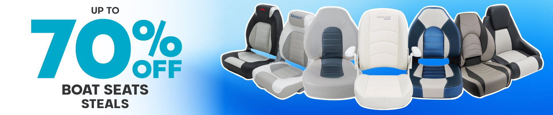 Boat Seats Steals Banner