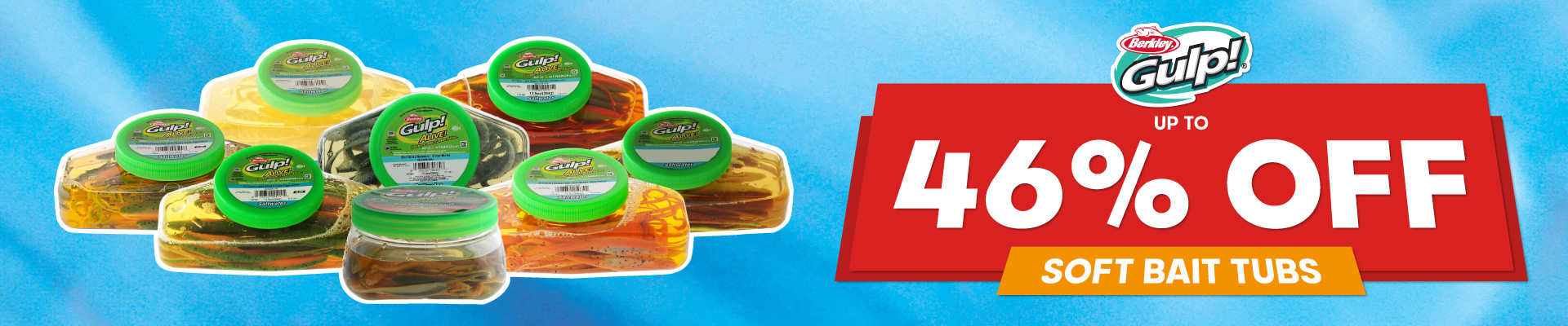 Berkley Gulp Soft Bait Tubs Banner
