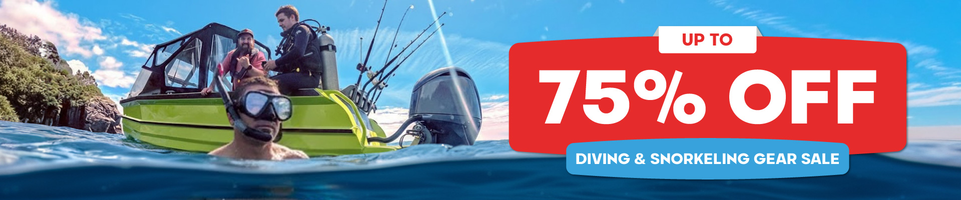 Diving and Snorkeling Gear Sale Banner