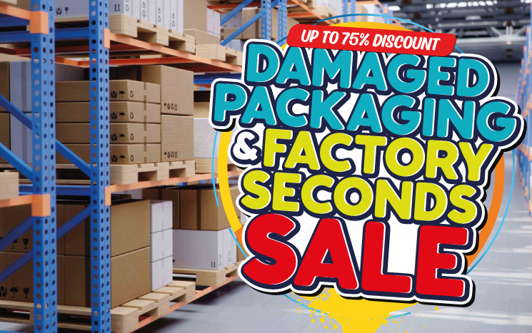 Damaged Packaging & Factory Seconds Banner