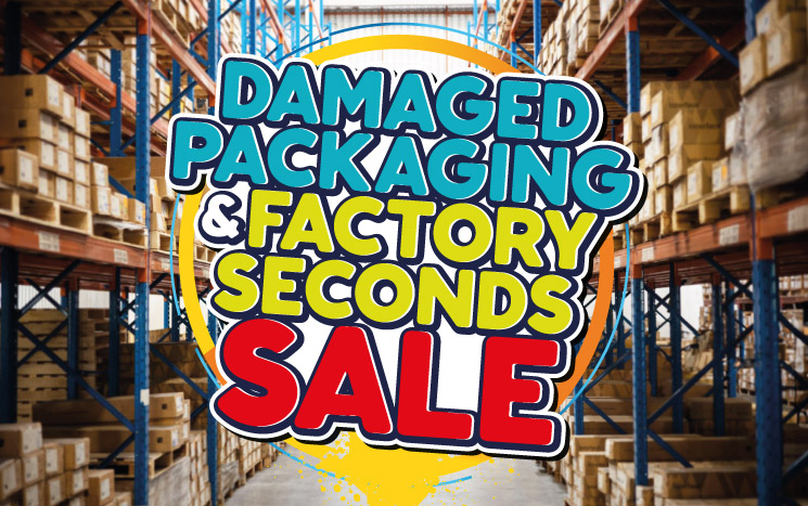 Damaged Packaging & Factory Seconds Banner