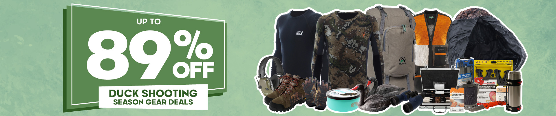 Duck Shooting Season Gear Deals Banner