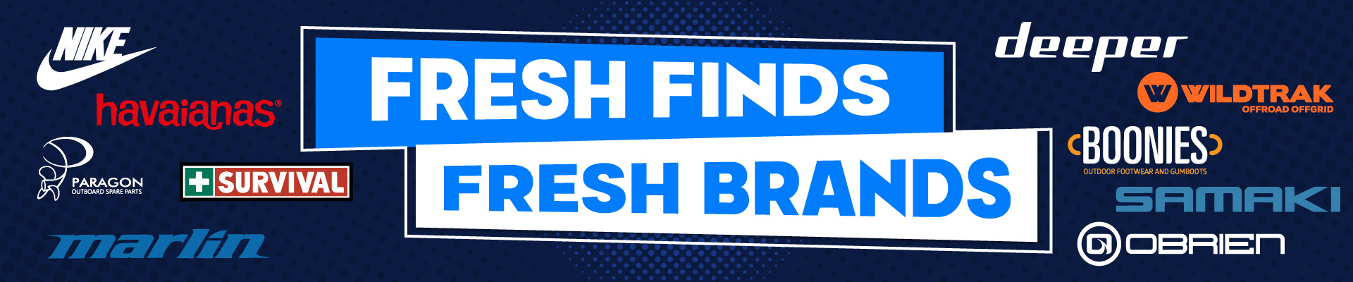 Fresh Finds, Fresh Brands Banner