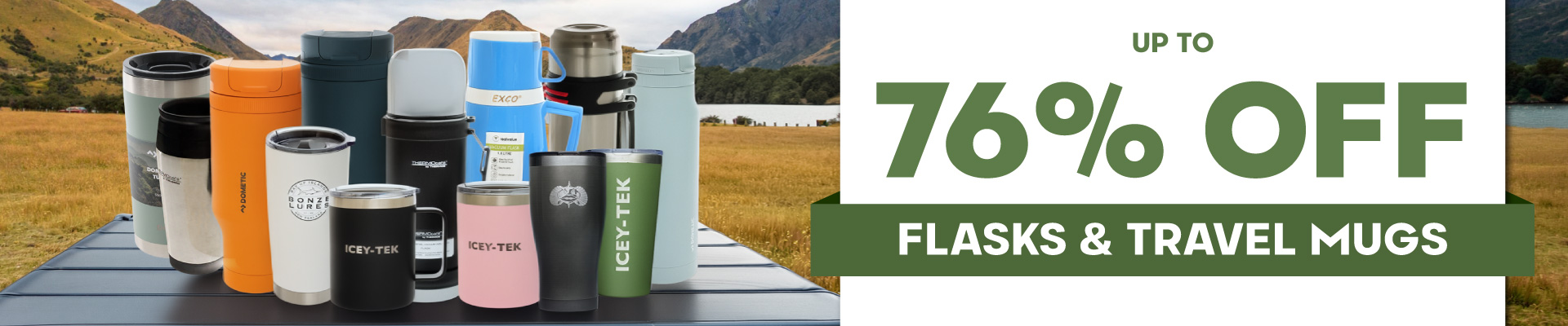 Flasks & Travel Mugs Banner