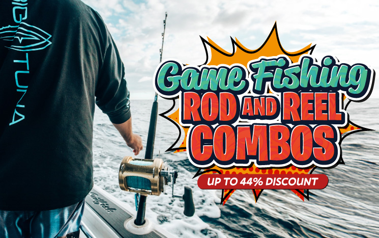 Game Fishing Rod and Reel Combos Banner