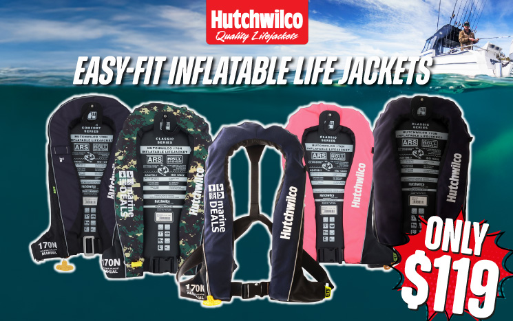 Hutchwilco Easy-Fit Inflatable Life Jackets Banner