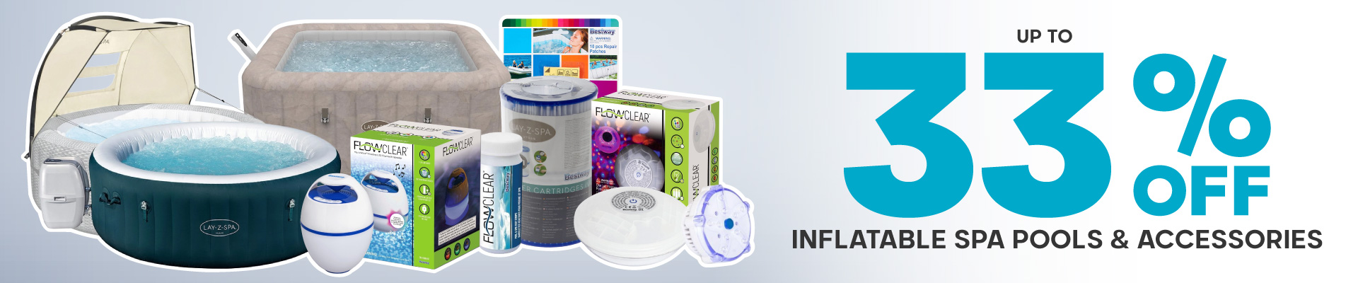 Inflatable Spa Pools and Accessories Banner
