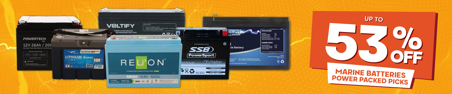 Marine Batteries Power Packed Picks Banner