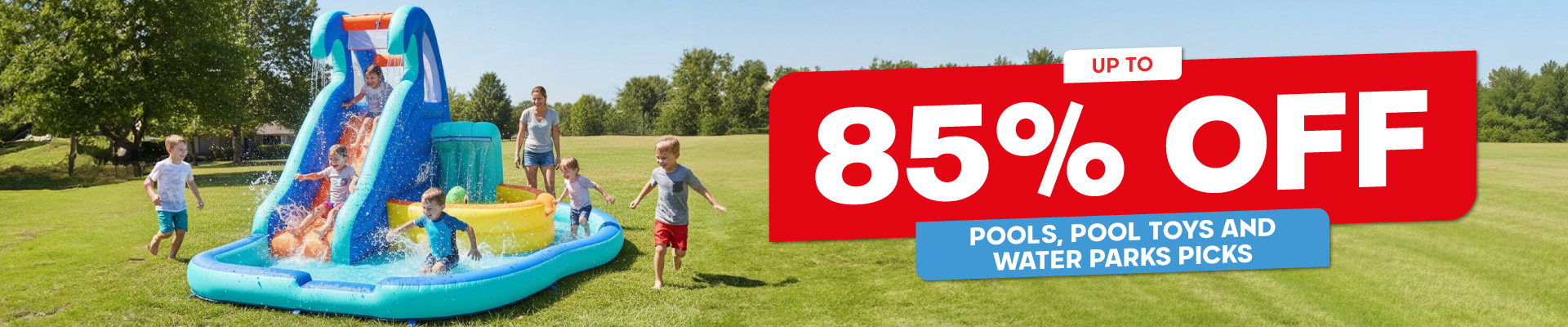 Pools, Pool Toys and Water Parks Picks Banner