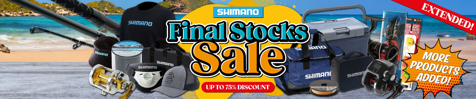 Shimano Final Stocks Sale Banner