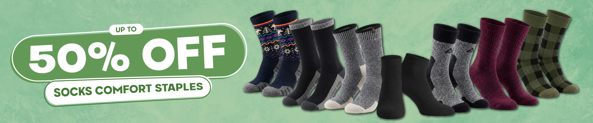 Socks Comfort Staples Banner