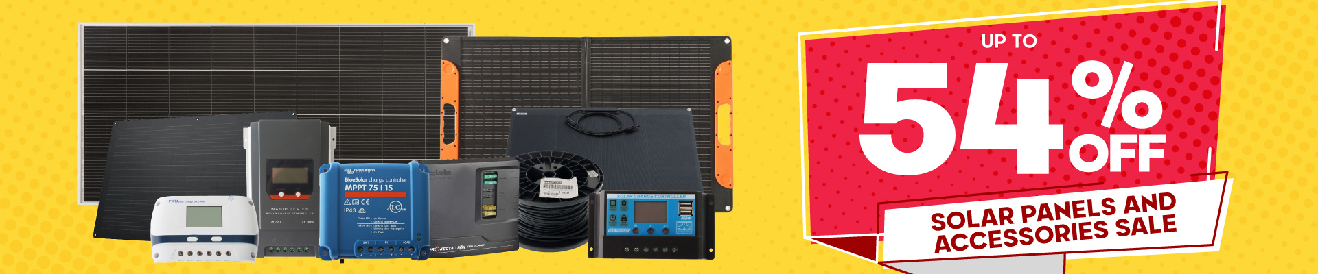 Solar Panels & Accessories Sale Banner