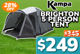 Kampa Brighton 5 Person Tent Grey