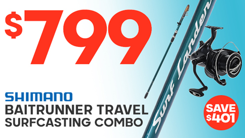 Shimano Big Baitrunner XTB 23 Surf Lander 405BXT High Performance Travel Surfcasting Combo 13ft 3in