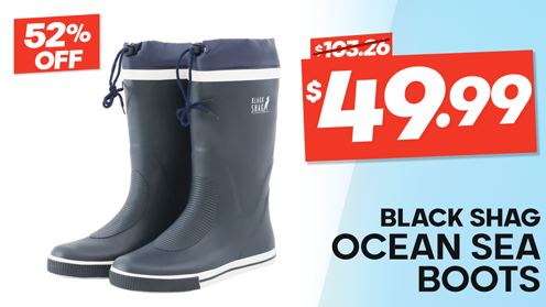 Black Shag Ocean Sea Boots