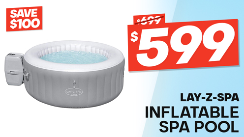 Lay-Z-Spa St. Lucia Airjet 3 Portable Inflatable Spa Pool 1.70m 605L