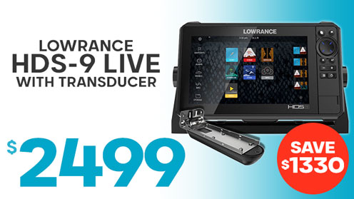 Lowrance HDS-9 LIVE GPS/Fishfinder NZ/AU with Active Imaging 3-in-1 Transducer