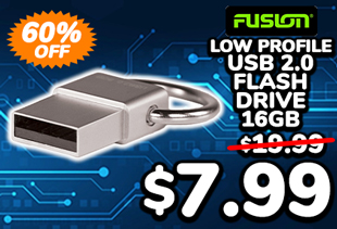 Fusion Low Profile USB 2.0 Flash Drive 16GB